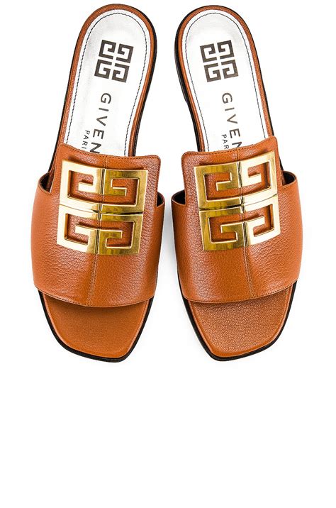 givenchy 4g canvas flat mule sandals|Shop Givenchy 4G Canvas Flat Mule Sandals .